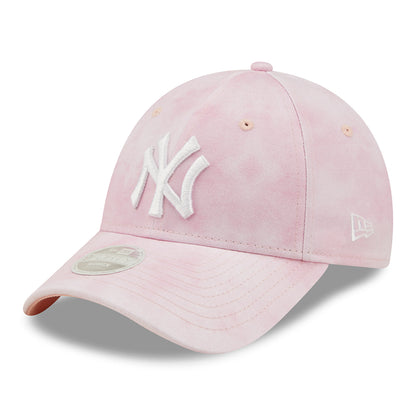 Casquette Femme 9FORTY MLB Pastel Tie Dye New York Yankees rose-blanc NEW ERA