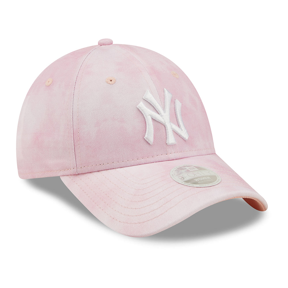 Casquette Femme 9FORTY MLB Pastel Tie Dye New York Yankees rose-blanc NEW ERA