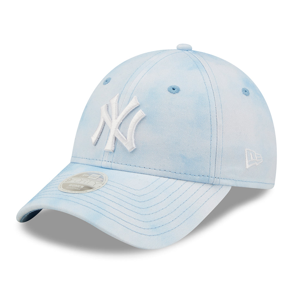 Casquette Femme 9FORTY MLB Pastel Tie Dye New York Yankees bleu ciel-blanc NEW ERA