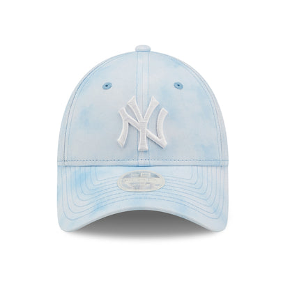 Casquette Femme 9FORTY MLB Pastel Tie Dye New York Yankees bleu ciel-blanc NEW ERA