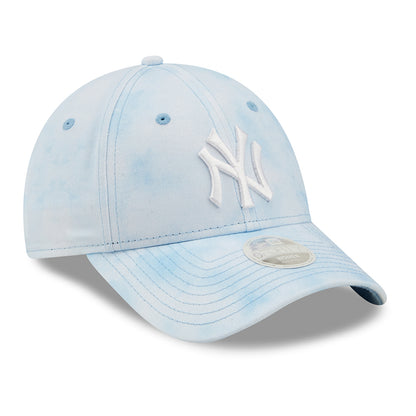 Casquette Femme 9FORTY MLB Pastel Tie Dye New York Yankees bleu ciel-blanc NEW ERA