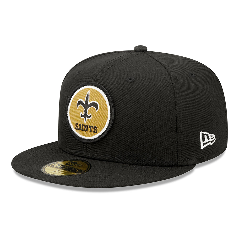 Casquette 59FIFTY NFL Sideline Historic New Orleans Saints noir NEW ERA