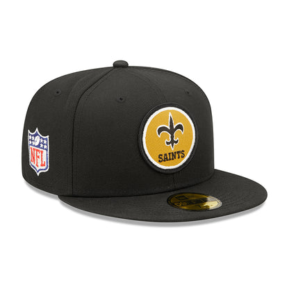 Casquette 59FIFTY NFL Sideline Historic New Orleans Saints noir NEW ERA