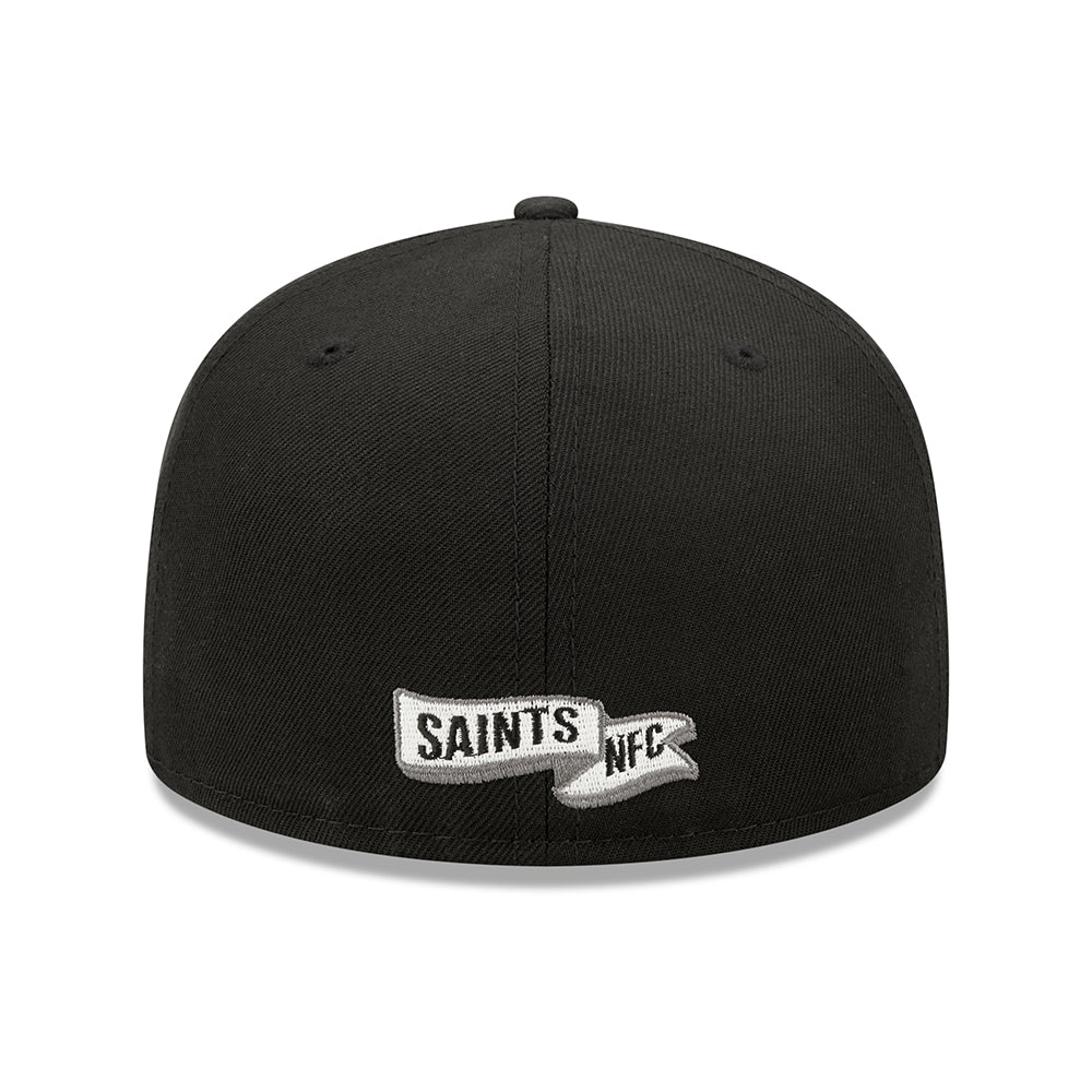Casquette 59FIFTY NFL Sideline Historic New Orleans Saints noir NEW ERA