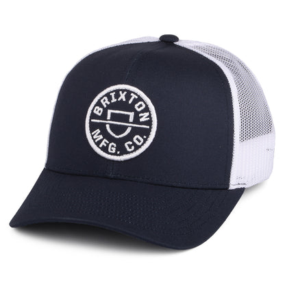 Casquette Trucker Crest NetPlus MP bleu marine-blanc BRIXTON