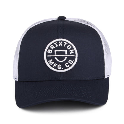 Casquette Trucker Crest NetPlus MP bleu marine-blanc BRIXTON