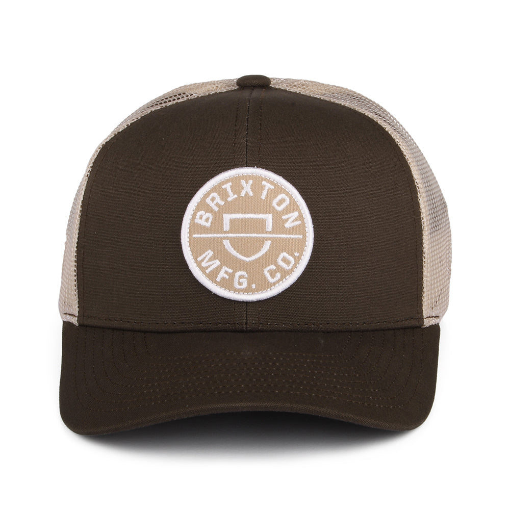 Casquette Trucker Crest NetPlus MP marron clair-sable BRIXTON