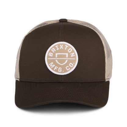 Casquette Trucker Crest NetPlus MP marron clair-sable BRIXTON