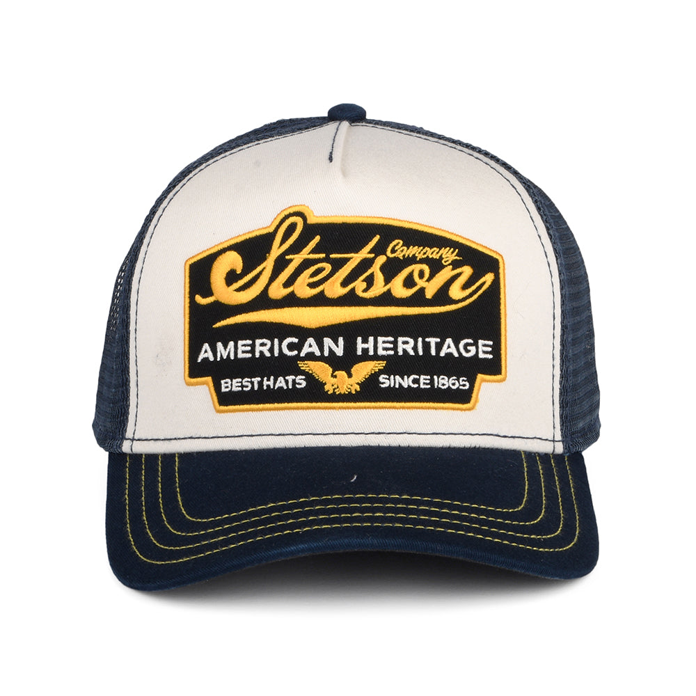Casquette Trucker American Heritage bleu marine STETSON