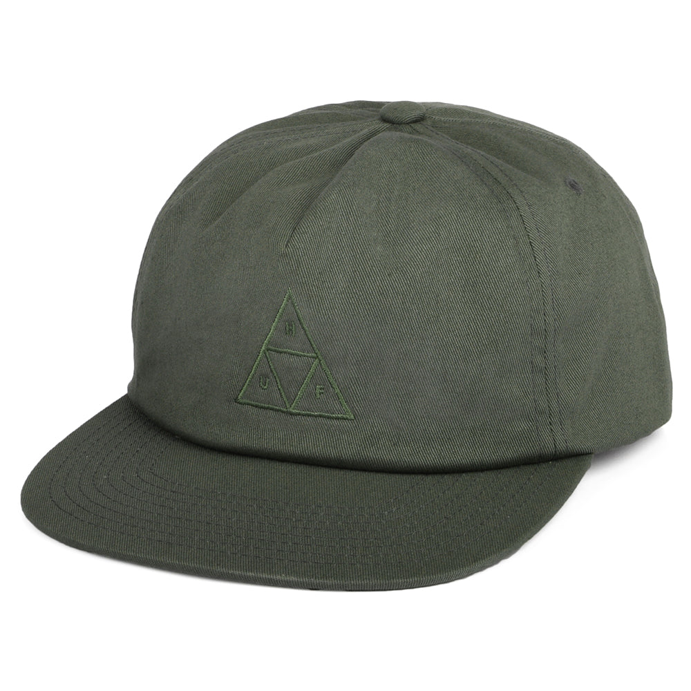 Casquette Snapback Non Structurée Triple Triangle olive HUF