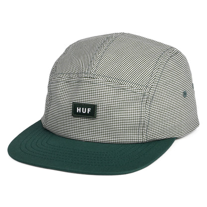 Casquette 5 Panel Micro Vichy vert HUF