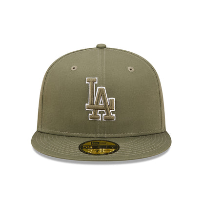 Casquette 59FIFTY MLB Team Outline L.A. Dodgers olive NEW ERA