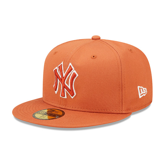 Casquette 59FIFTY MLB Team Outline New York Yankees orange NEW ERA