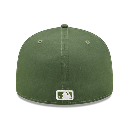 Casquette 59FIFTY MLB League Essential New York Yankees olive-blanc NEW ERA