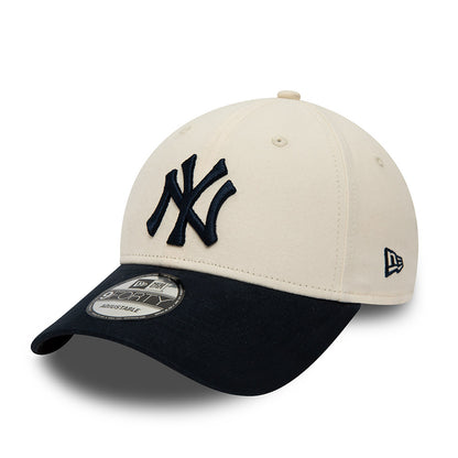 Casquette 9FORTY MLB New York Yankees crème-bleu marine NEW ERA