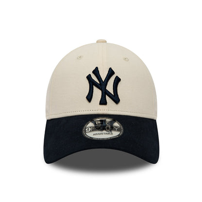 Casquette 9FORTY MLB New York Yankees crème-bleu marine NEW ERA