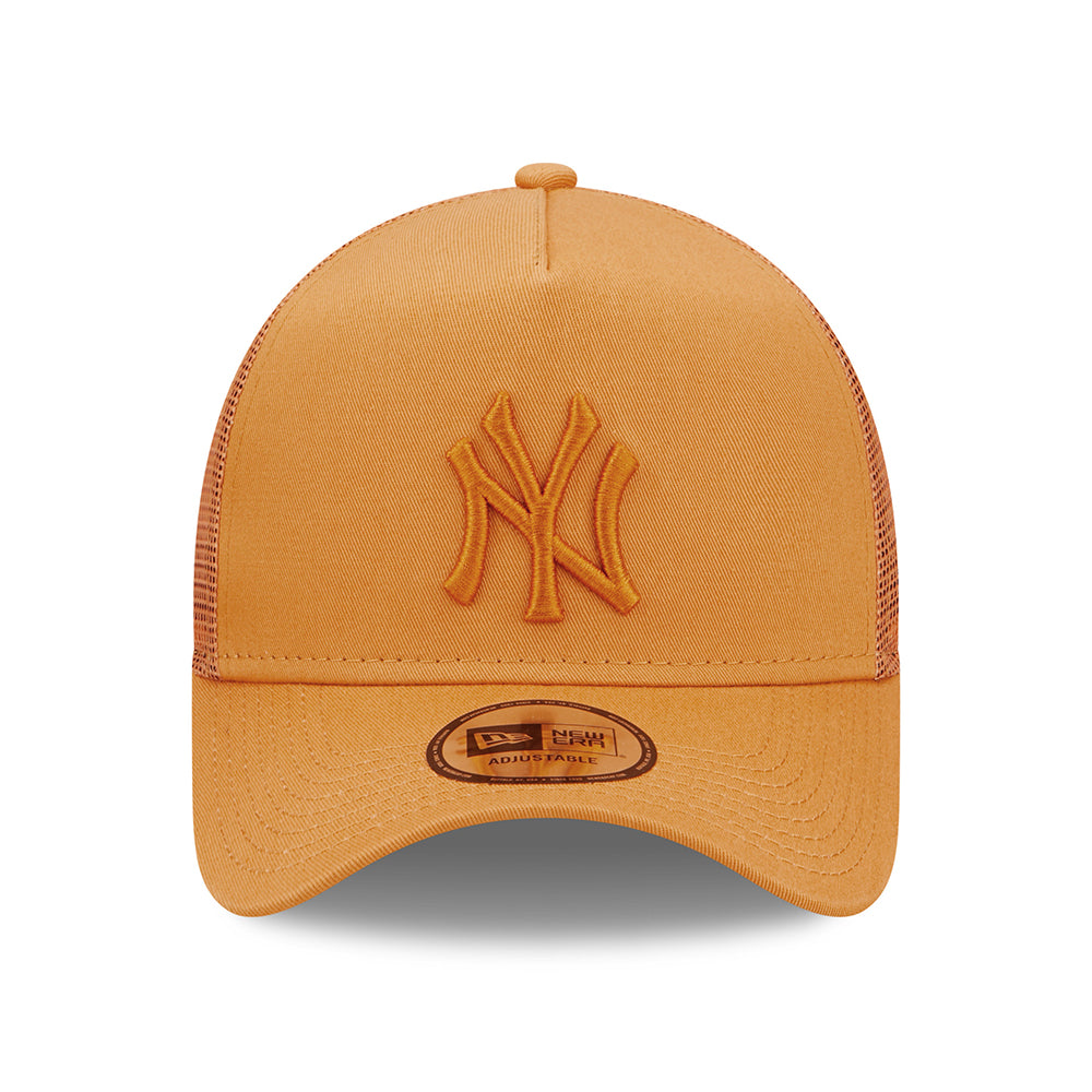 Casquette Trucker A-Frame 9FORTY MLB Tonal Mesh New York Yankees orange NEW ERA