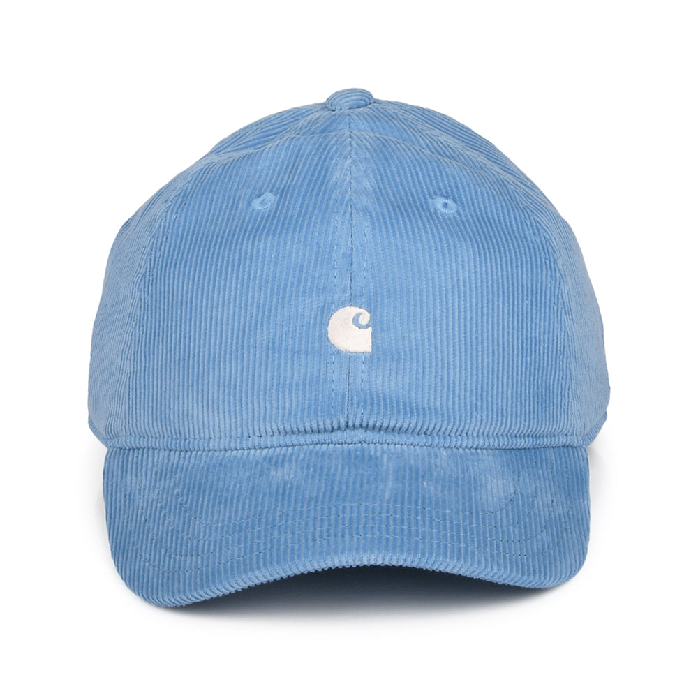Casquette en Velours Côtelé Harlem bleu ciel CARHARTT WIP