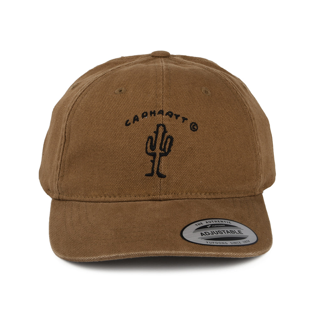 Casquette en Toile de Coton New Frontier Cactus marron-noir CARHARTT WIP