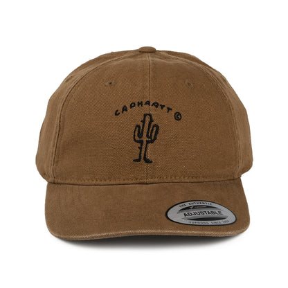 Casquette en Toile de Coton New Frontier Cactus marron-noir CARHARTT WIP
