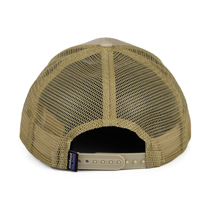Casquette Trucker en Coton Bio P-6 Logo beige sable PATAGONIA