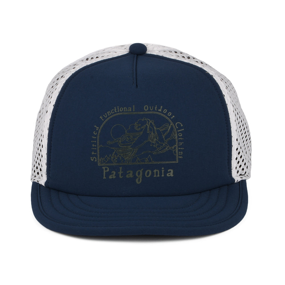 Casquette Trucker Recyclée Lost And Found Duckbill Shorty bleu-blanc PATAGONIA