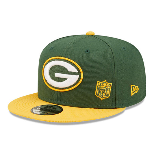 Casquette Snapback 9FIFTY NFL Team Arch Green Bay Packers vert-jaune NEW ERA