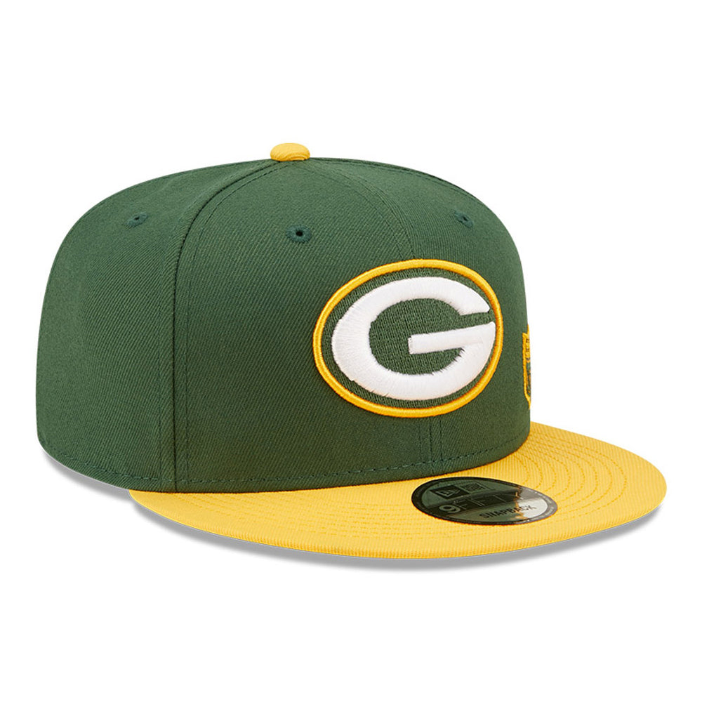 Casquette Snapback 9FIFTY NFL Team Arch Green Bay Packers vert-jaune NEW ERA
