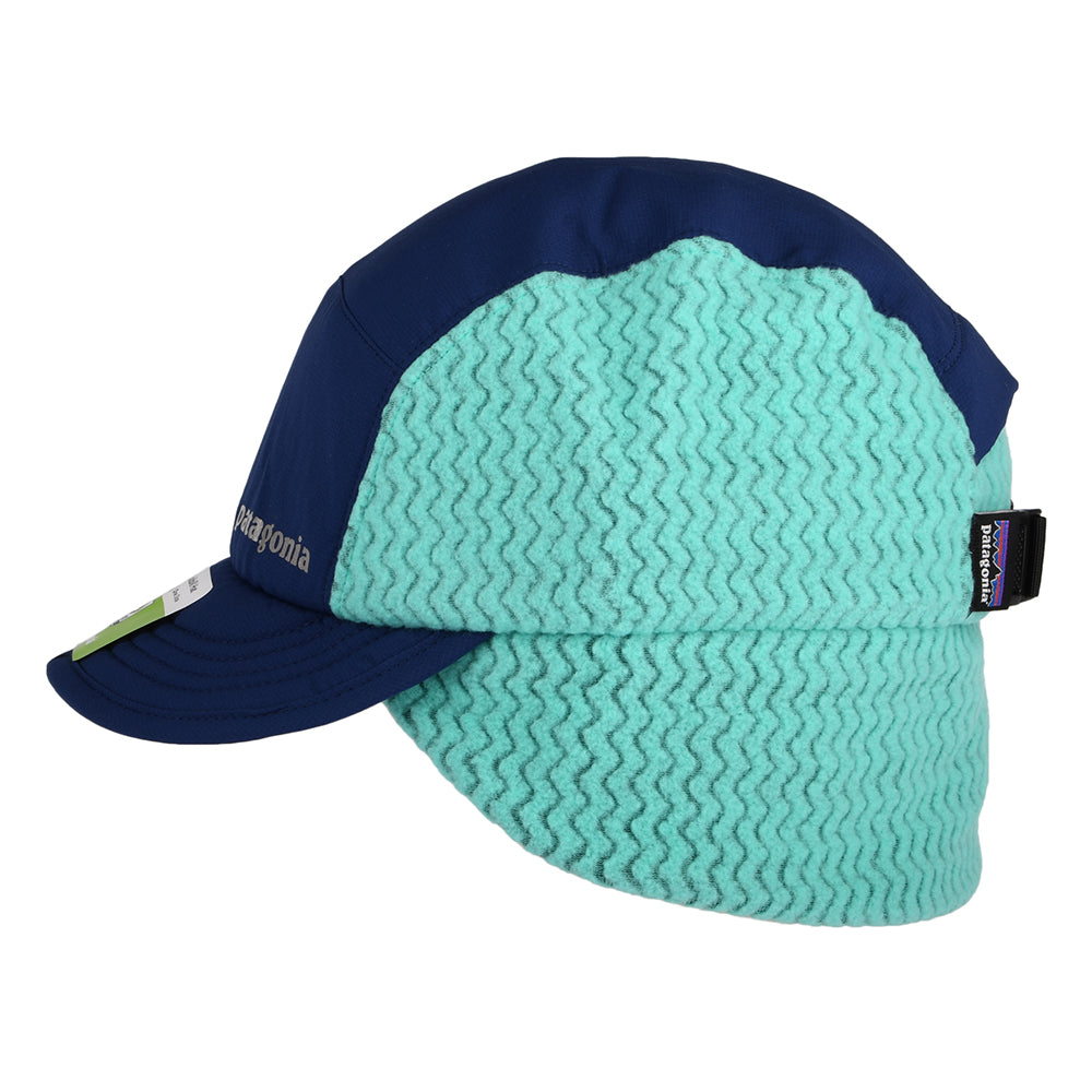 Casquette Hiver Bec-de-Canard Avec Protège-Oreilles bleu marine-turquoise PATAGONIA