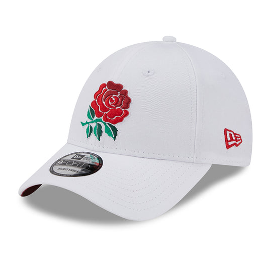 Casquette 9FORTY Core Fédération Anglaise de Rugby à XV blanc-écarlate NEW ERA