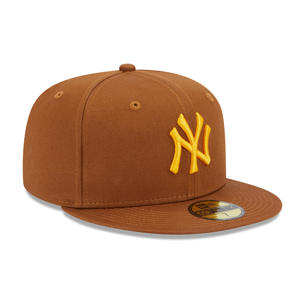 Casquette 59FIFTY MLB League Essential New York Yankees toffee-jaune NEW ERA