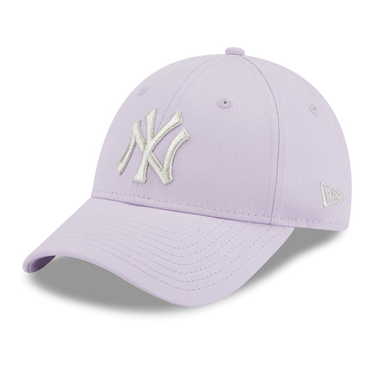 Casquette Femme 9FORTY MLB Metallic Logo New York Yankees lavande-argenté NEW ERA