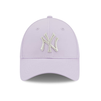 Casquette Femme 9FORTY MLB Metallic Logo New York Yankees lavande-argenté NEW ERA