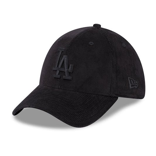 Casquette 39THIRTY MLB Cord L.A. Dodgers noir sur noir NEW ERA