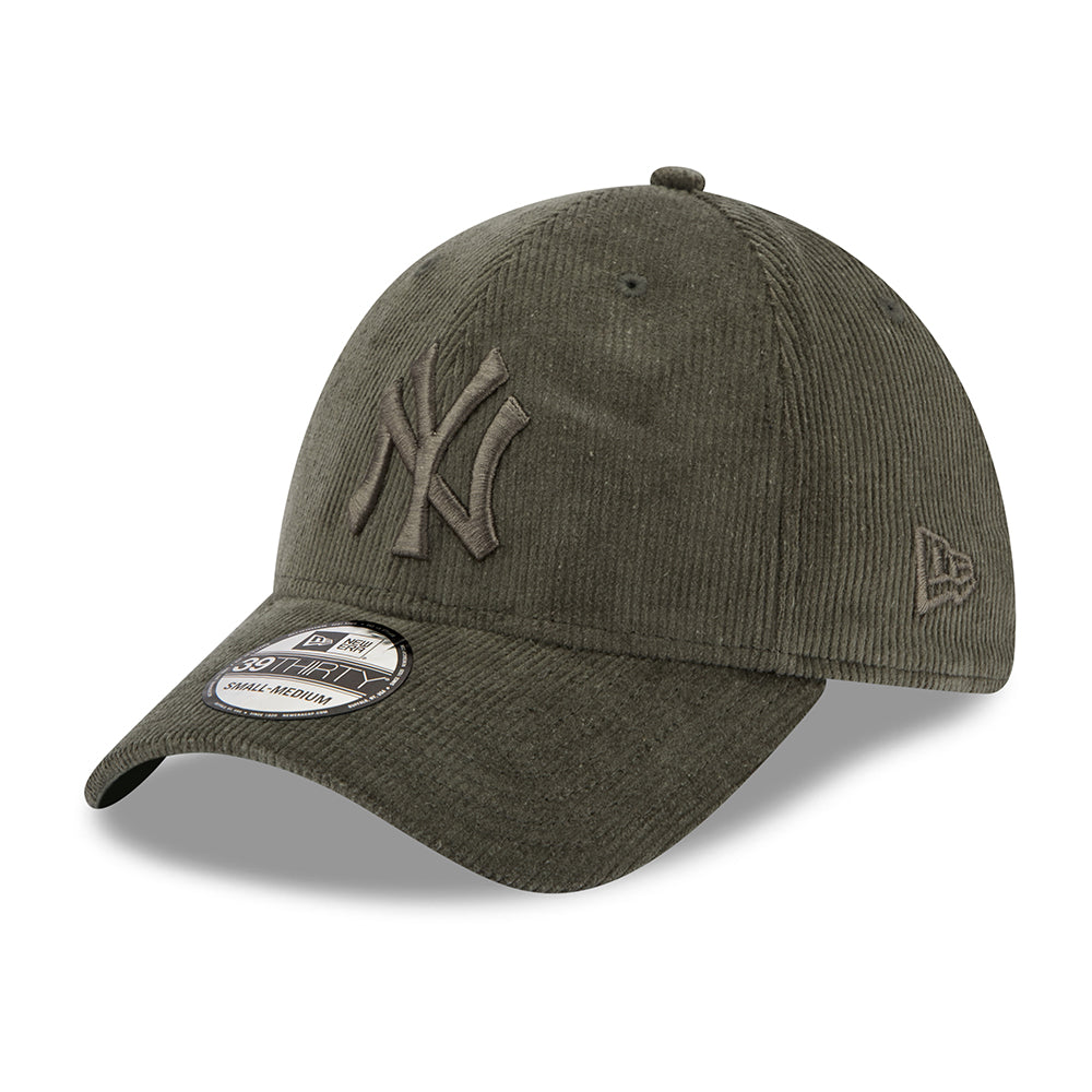Casquette 39THIRTY MLB Cord New York Yankees olive sur olive NEW ERA