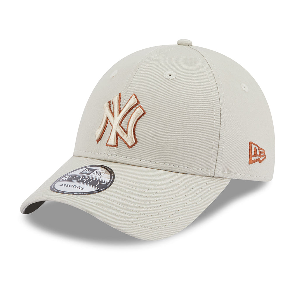 Casquette 9FORTY MLB Team Outline New York Yankees pierre-toffee NEW ERA