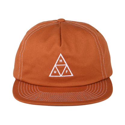 Casquette Snapback Non Structurée Triple Triangle camel-blanc HUF