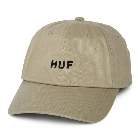 Casquette à Visière Incurvée en Coton Original Logo avoine HUF