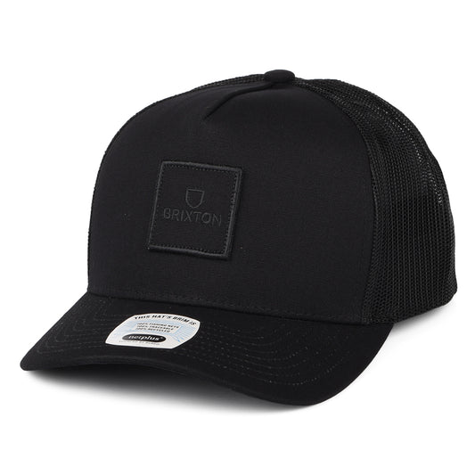 Casquette Trucker Alpha Block NetPlus MP noir sur noir BRIXTON