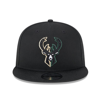 Casquette Snapback 9FIFTY NBA Split Logo Milwaukee Bucks noir NEW ERA