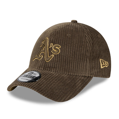 Casquette 9FORTY MLB Wide Cord Oakland Athletics marron-bronze NEW ERA