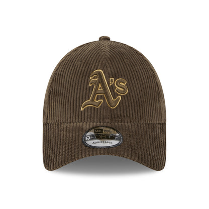 Casquette 9FORTY MLB Wide Cord Oakland Athletics marron-bronze NEW ERA