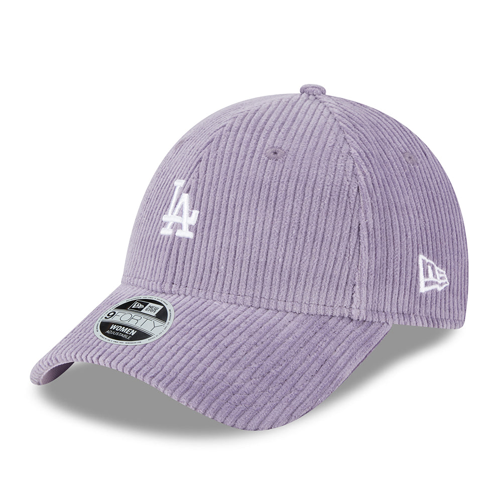 Casquette Femme 9FORTY MLB Cord L.A. Dodgers violet NEW ERA