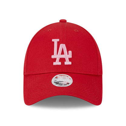 Casquette Femme 9FORTY MLB League Essential L.A. Dodgers écarlate-rose NEW ERA
