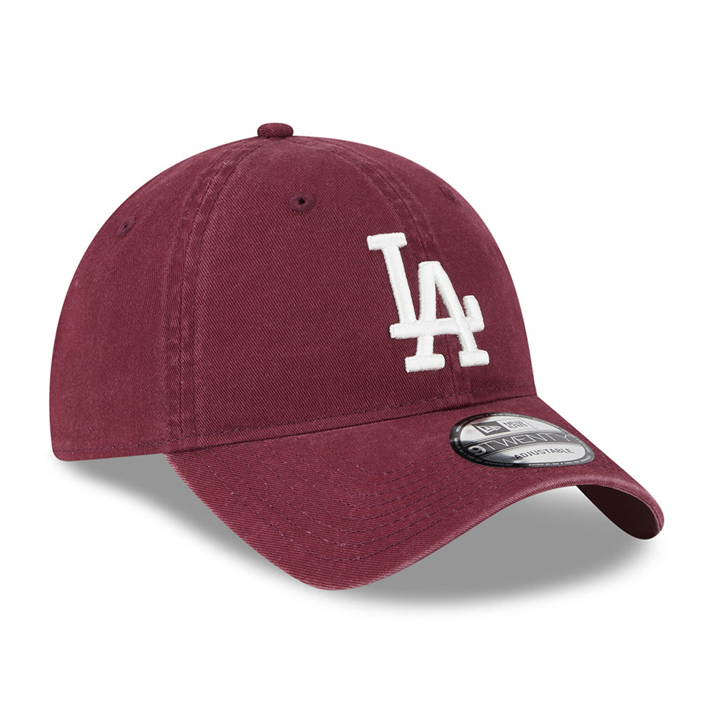 Casquette 9TWENTY L.A. Dodgers MLB League Essential bordeaux-blanc NEW ERA