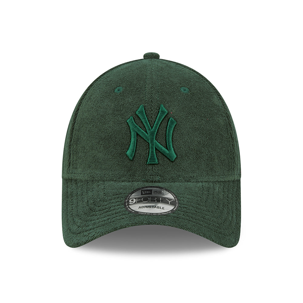 Casquette 9FORTY MLB Towelling New York Yankees vert foncé NEW ERA