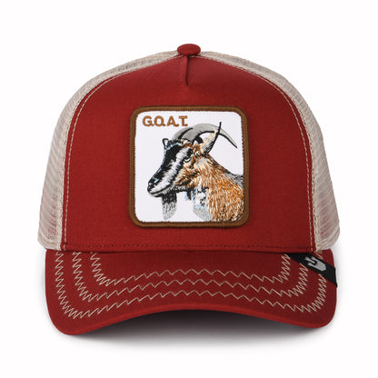 Casquette Trucker Goat rouge GOORIN