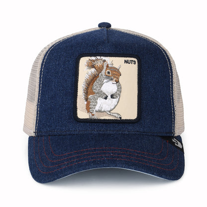 Casquette Trucker Nuts Squirrel bleu marine GOORIN
