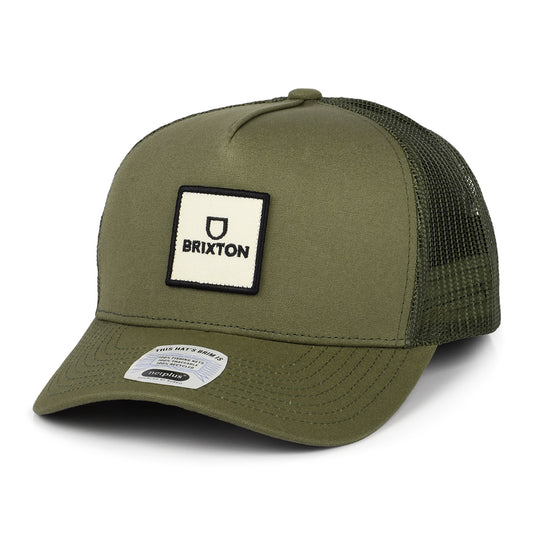 Casquette Trucker Alpha Block NetPlus MP olive BRIXTON