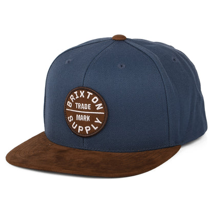 Casquette Snapback Oath III bleu-marron BRIXTON